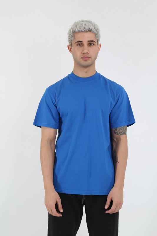 Unisex Saks %100 Pamuk T-Shirt