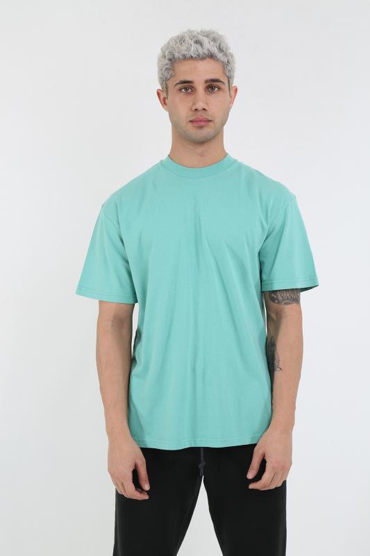 Unisex Mint Yeşili %100 Pamuk T-Shirt