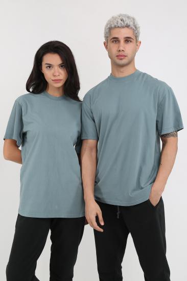 Unisex Ast Gri %100 Pamuk T-Shirt